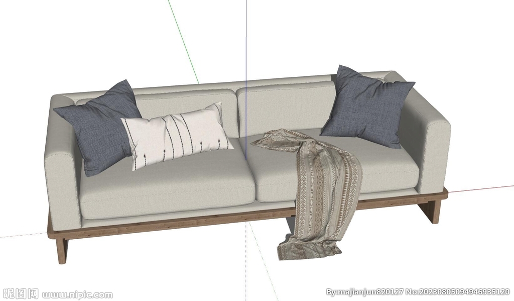 双人沙发模型