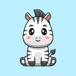卡通斑马素材