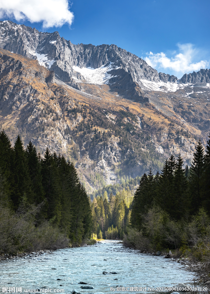 山林溪流