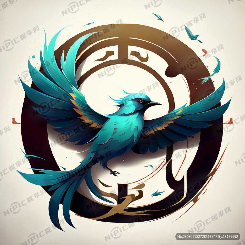 青鸟传字体中国风设计