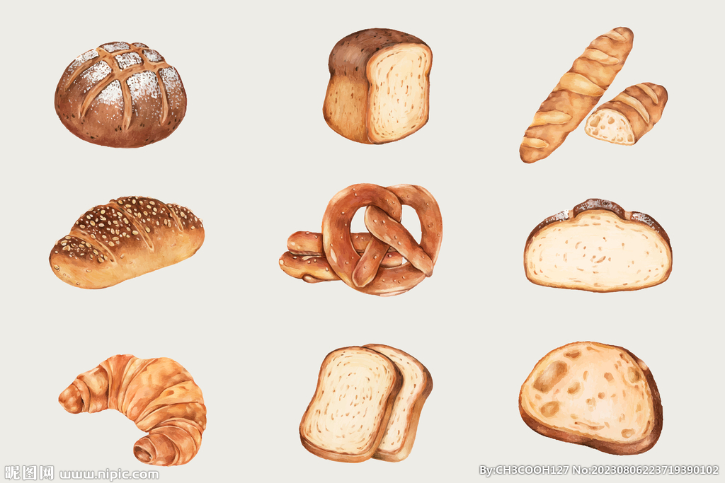 面包矢量图片