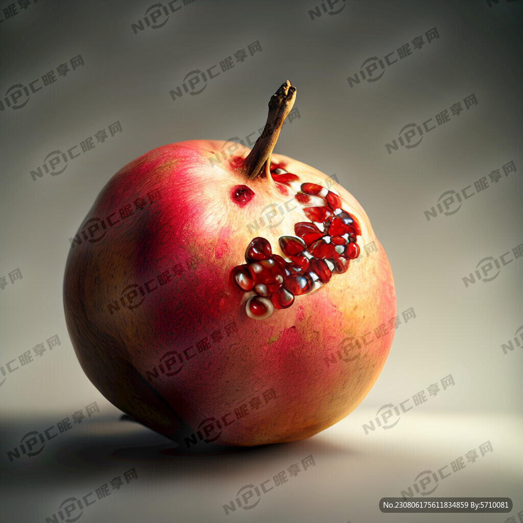 一个石榴 光划