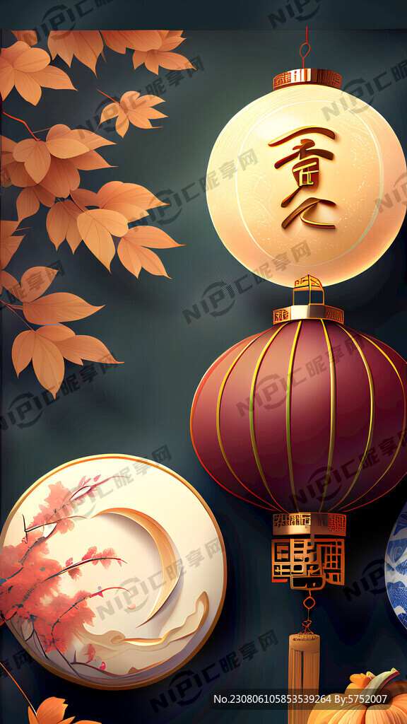 中秋商品背景图