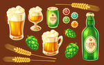 啤酒插画