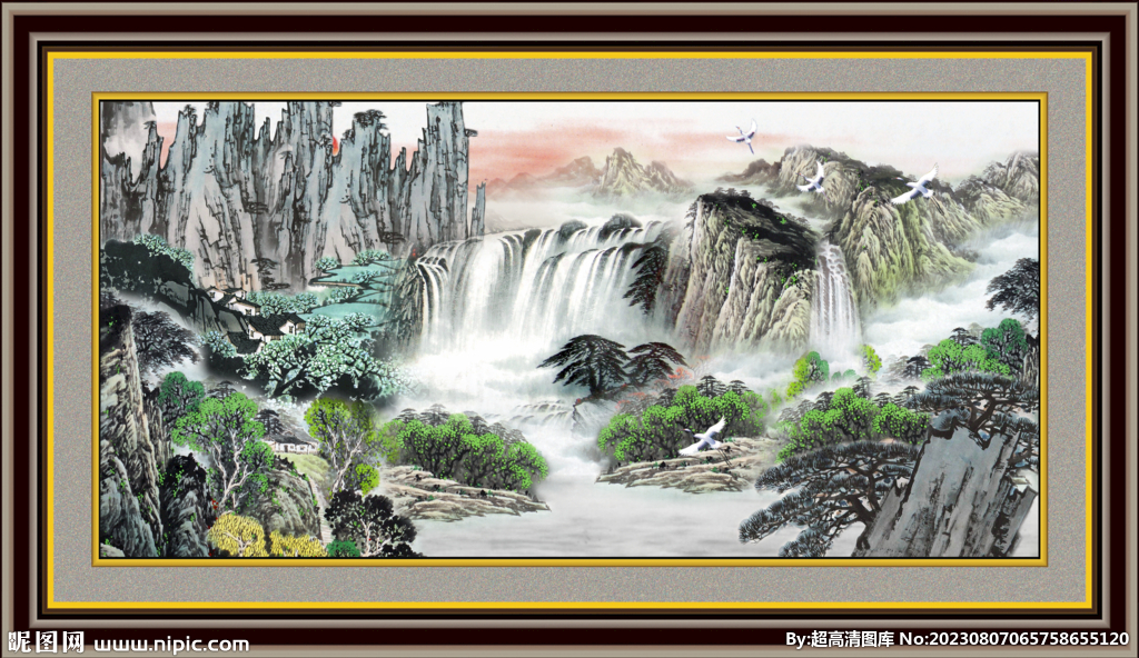 山水风景画 