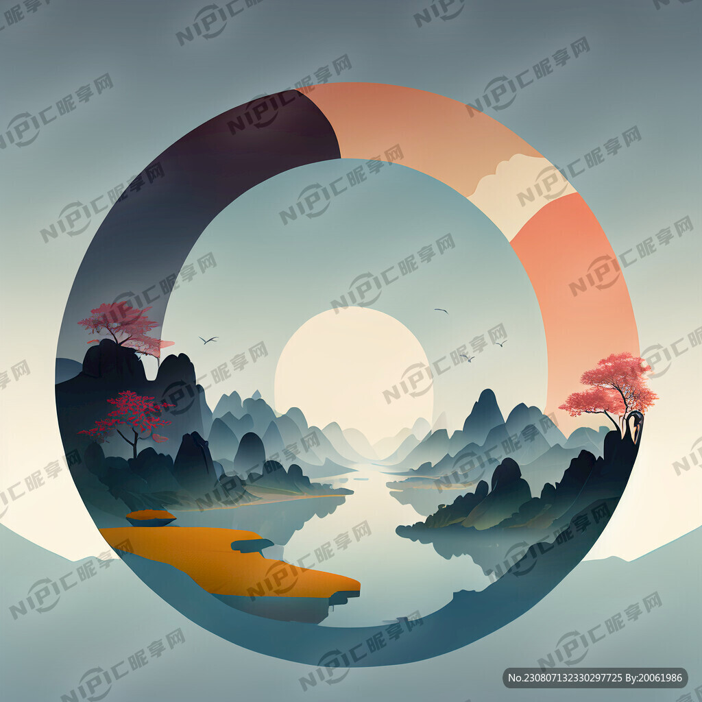圆形色块图