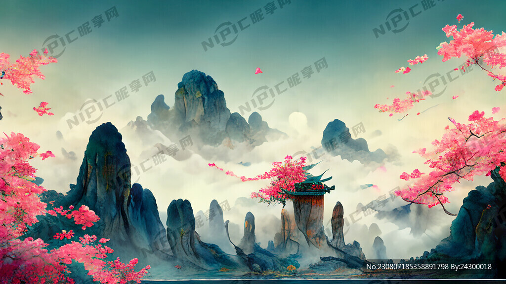 游戏梦幻唯美新中式风景 超高清