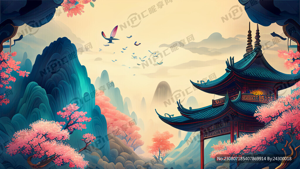 游戏梦幻唯美新中式风景 超高清