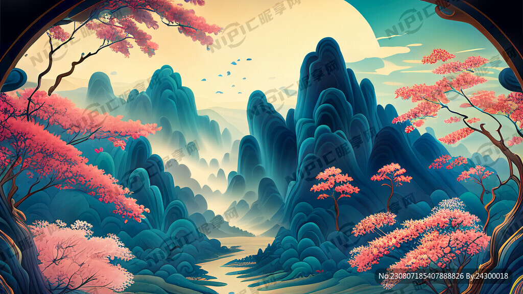游戏梦幻唯美新中式风景 超高清