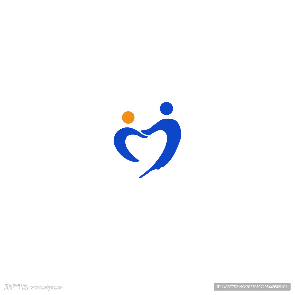 爱心logo运动会标志