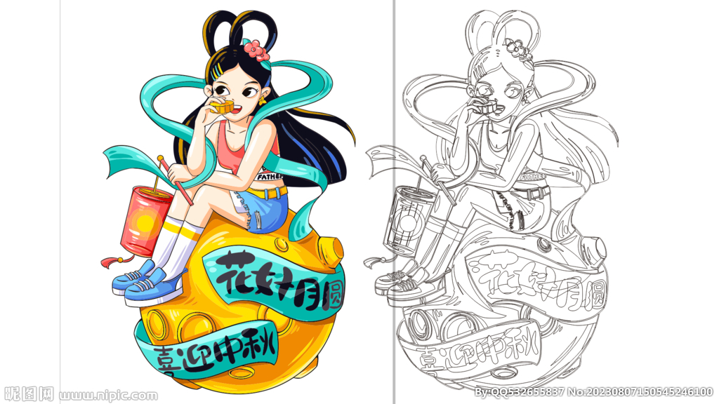 美女插画