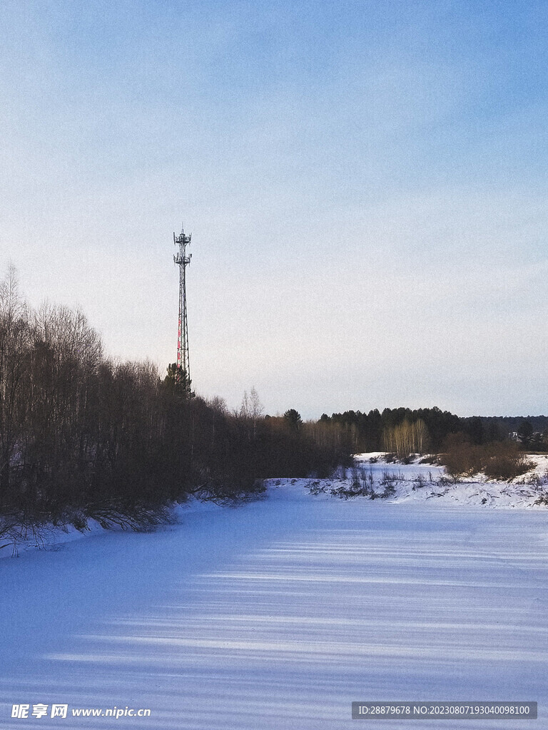 漠河雪景