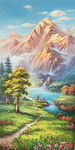 油画风景  玄关