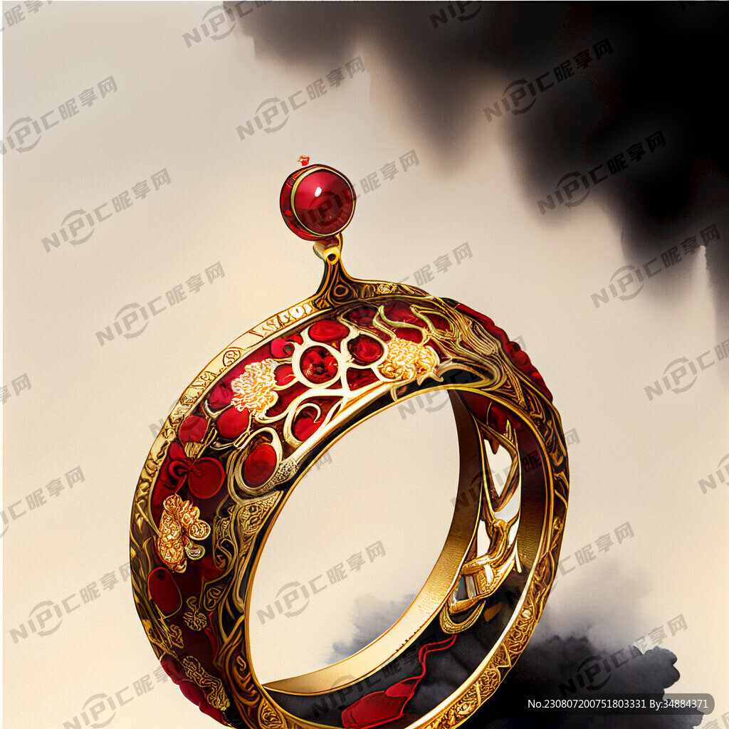 中国红 婚庆 黄金戒指 金条