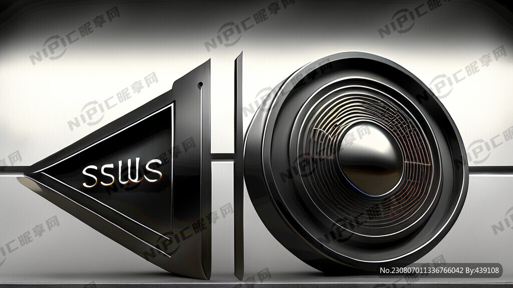 抖音立体标志 炫酷 金属材质