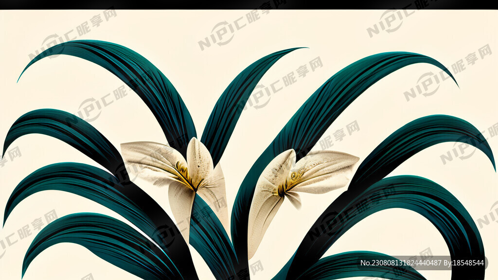 马兰花图案要求科技化风格增加艺