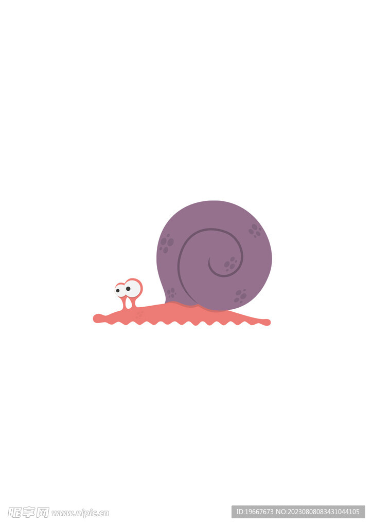 蜗牛简笔画  