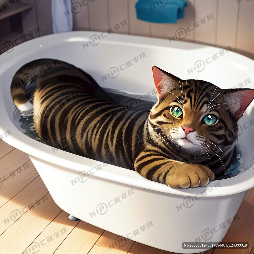猫 洗澡 闭上眼睛