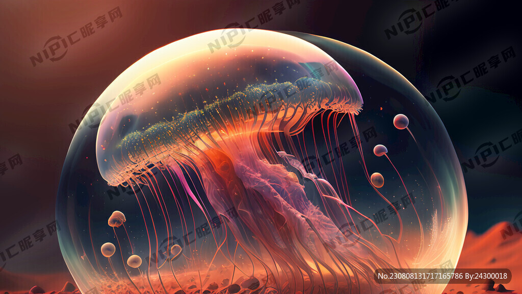水母撞火星 泡泡 梦幻 科幻
