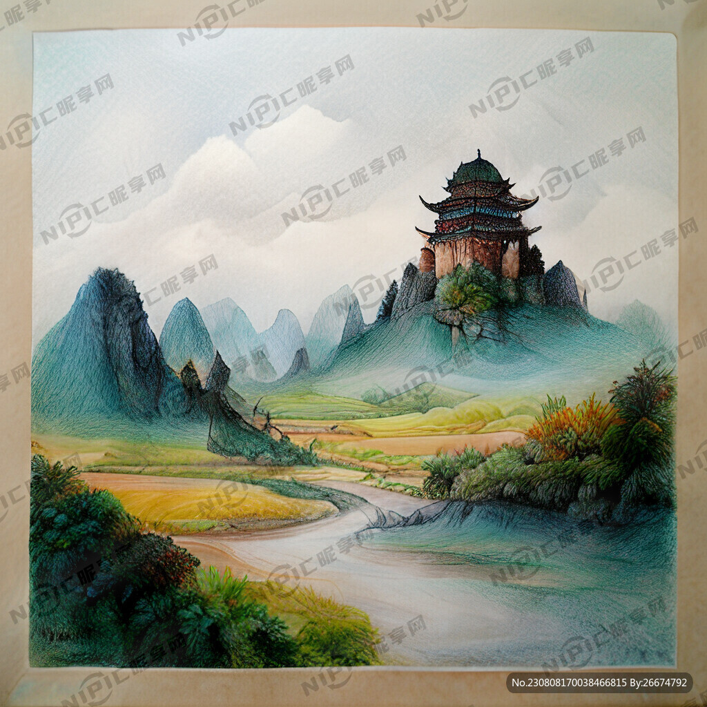 彩铅原画