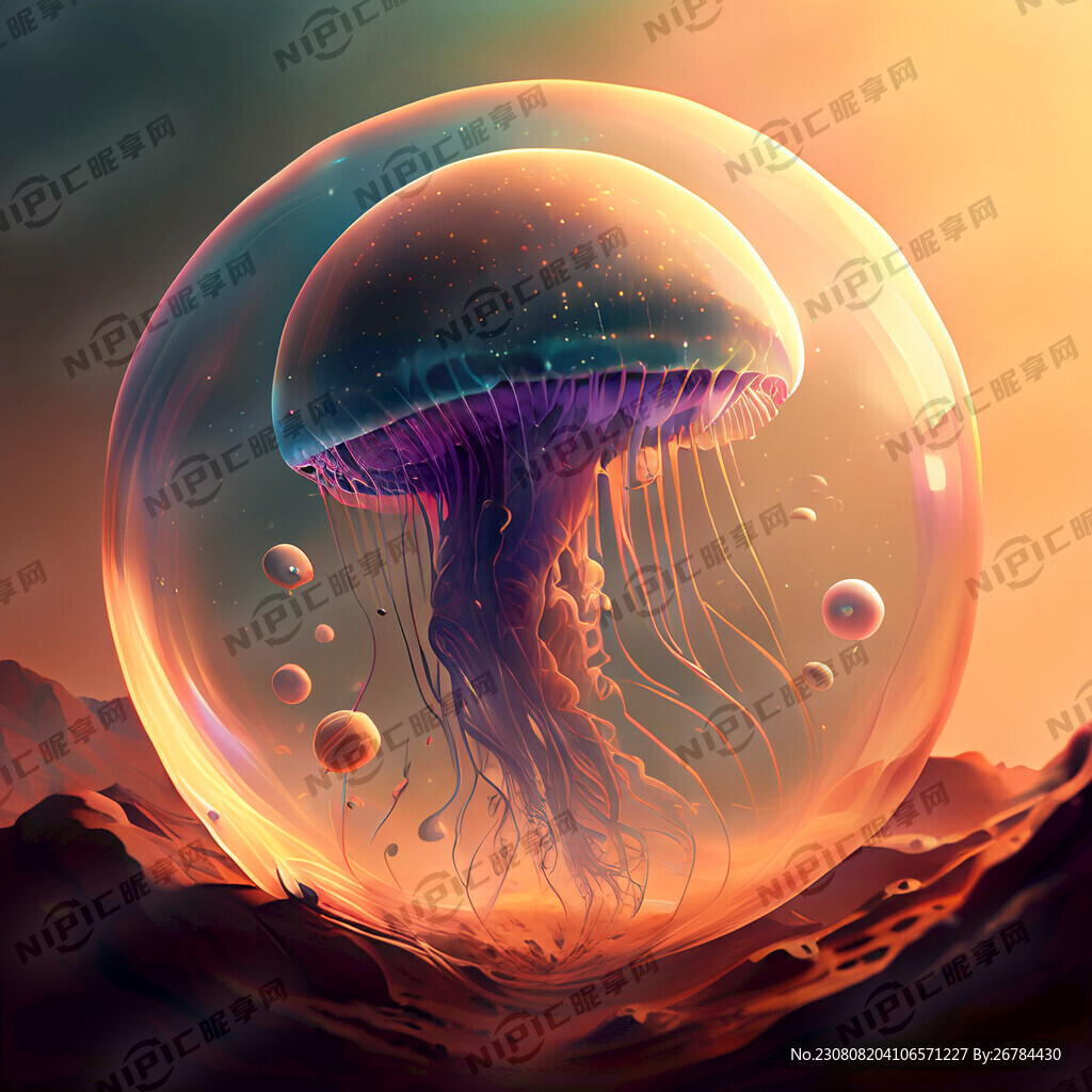 水母撞火星 泡泡 梦幻 科幻