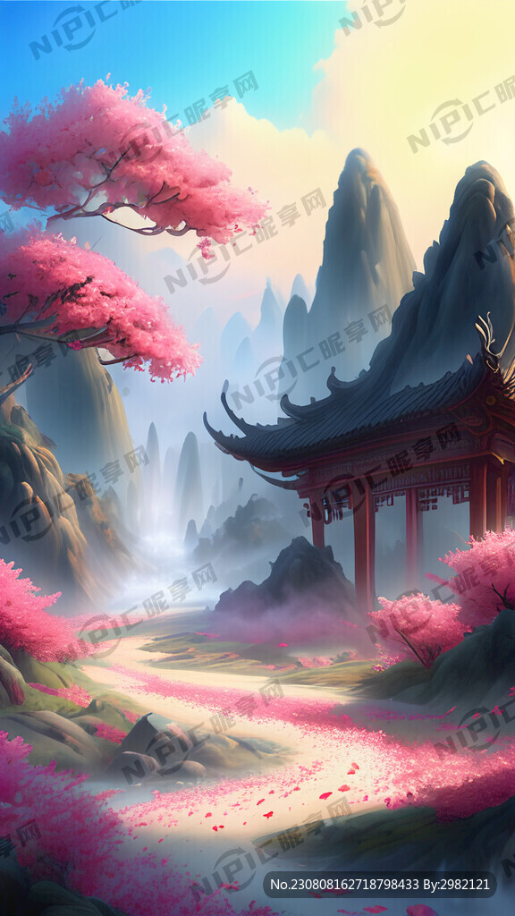 游戏梦幻唯美新中式风景 超高清