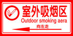 室外吸烟区标识