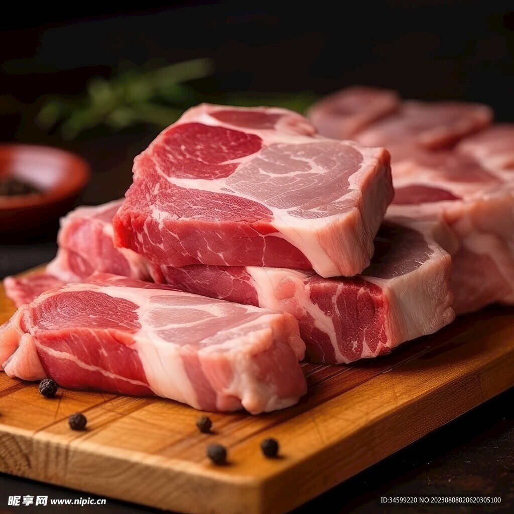 新鲜猪肉图片素材-编号39647150-图行天下