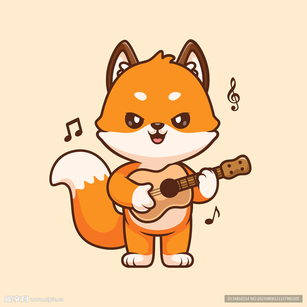 可爱卡通动物狐狸
