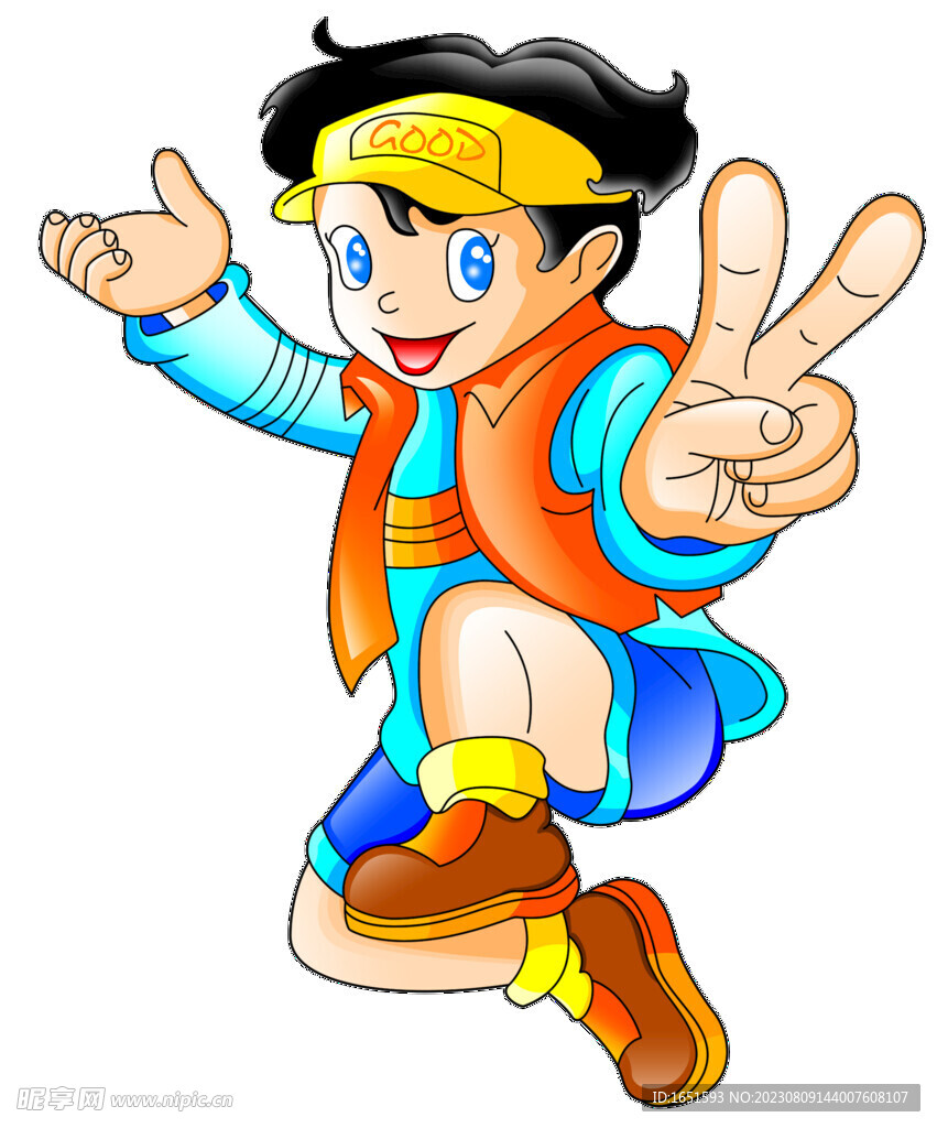 卡通男孩