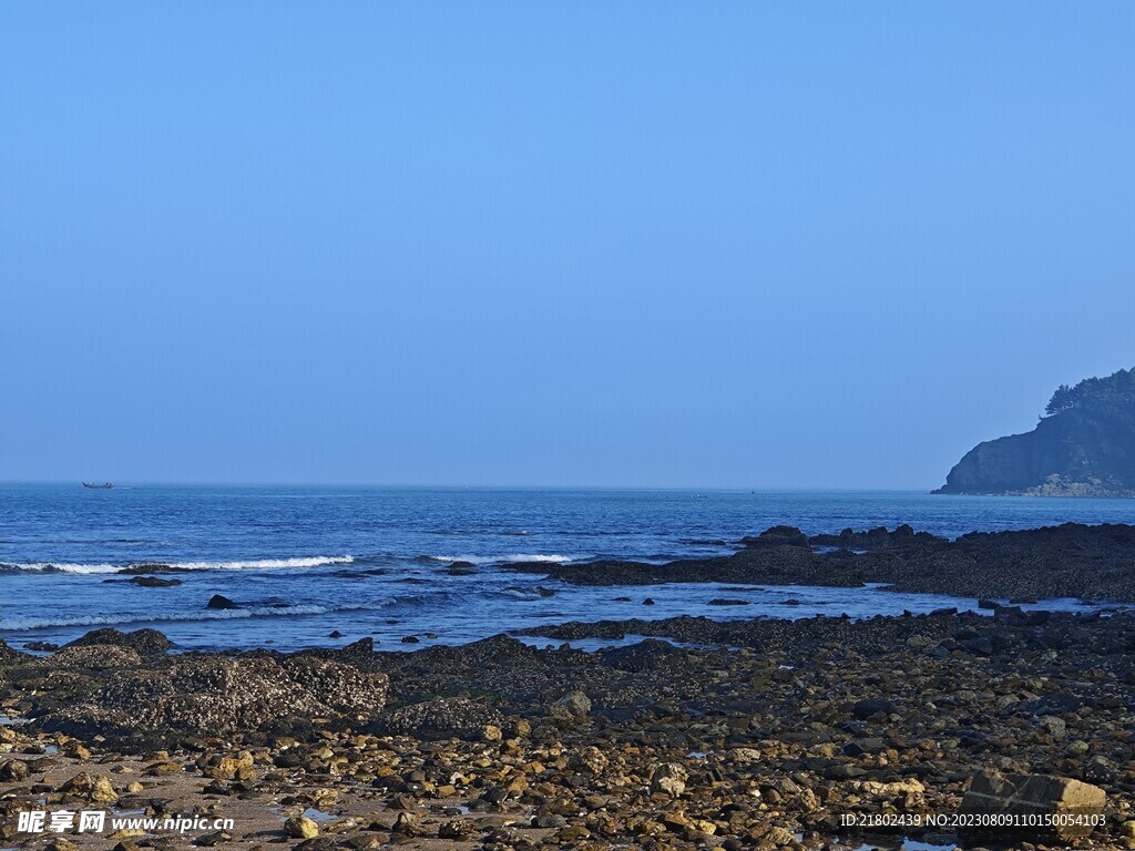 大海 小岛 礁石