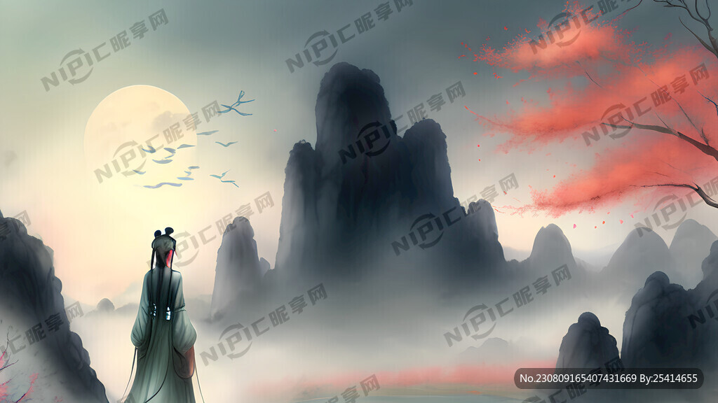 少女 古风 梦幻浪漫 国潮风格