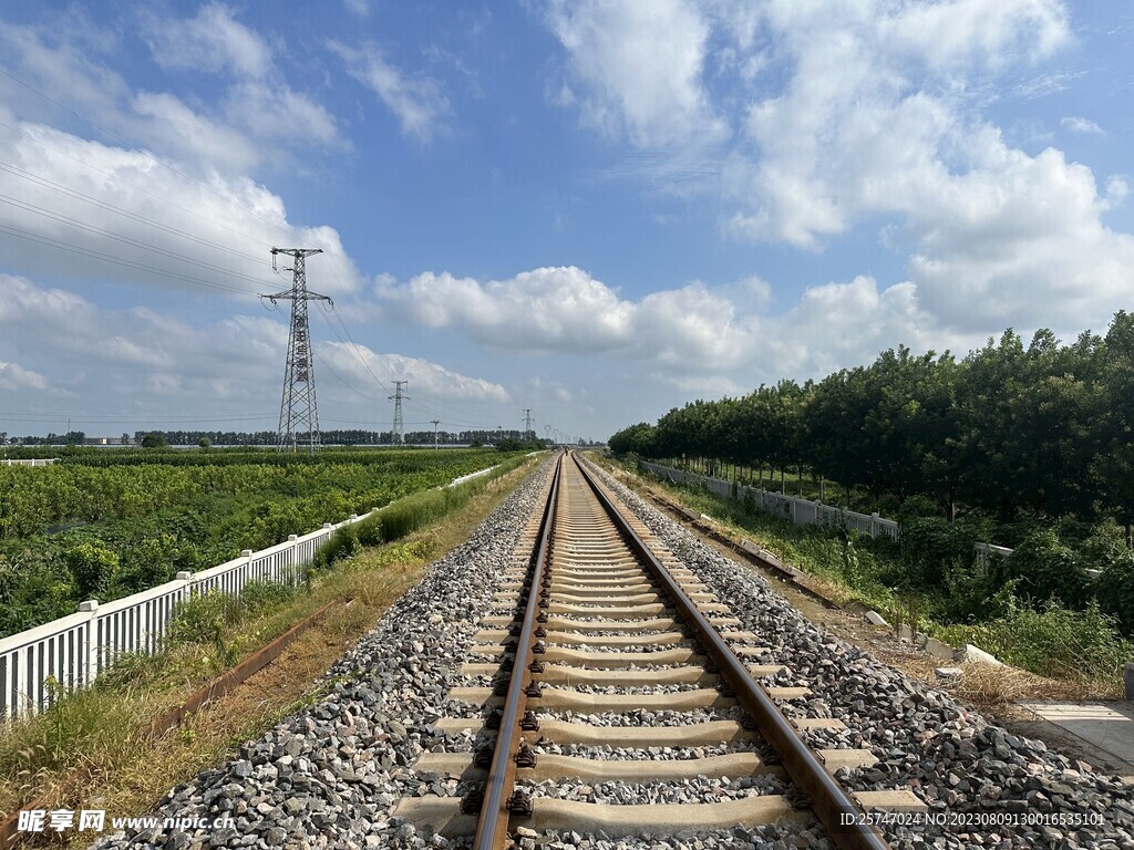 4k乡村铁路实拍