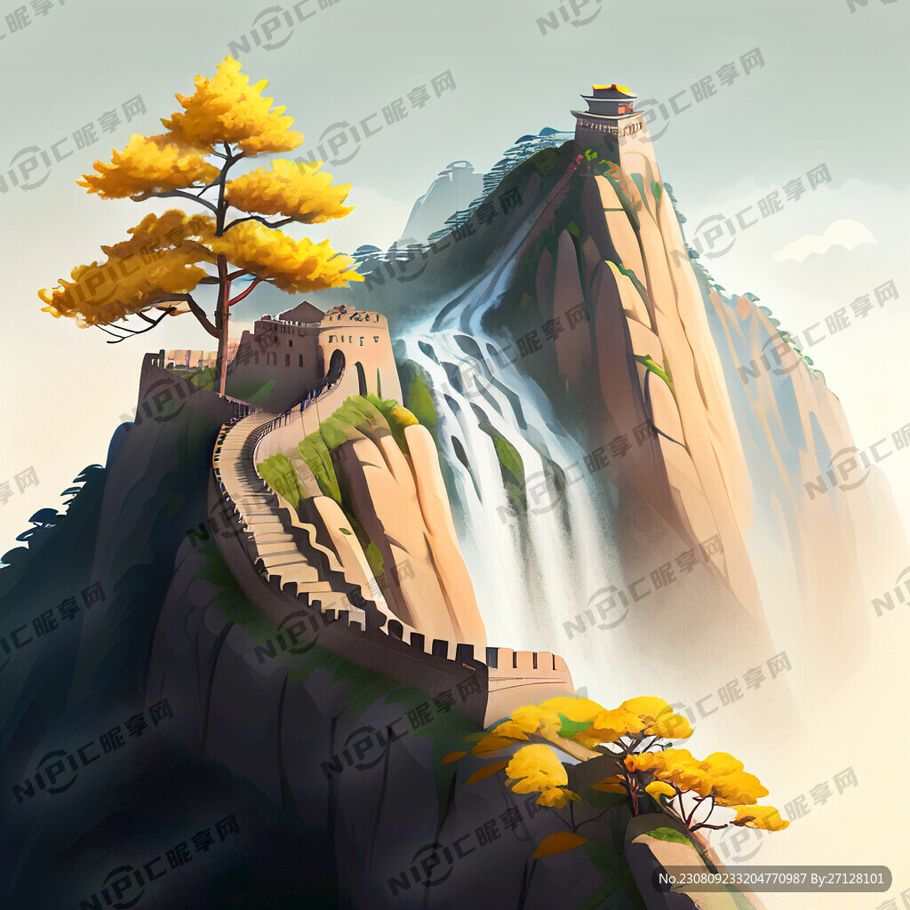 黄山  长城  黄果树瀑布 