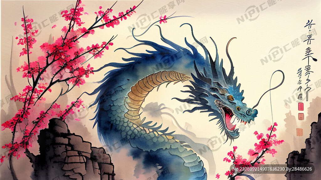 中国龙人 在放烟花 春节氛围