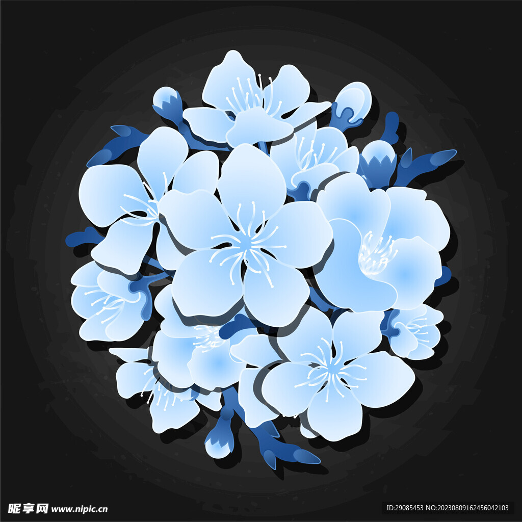 樱花图案