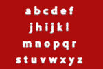 毛绒小写字母