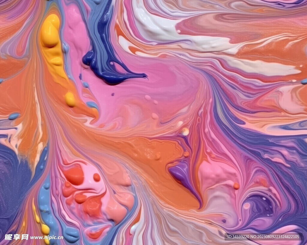 流体框画 