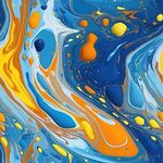 流体框画