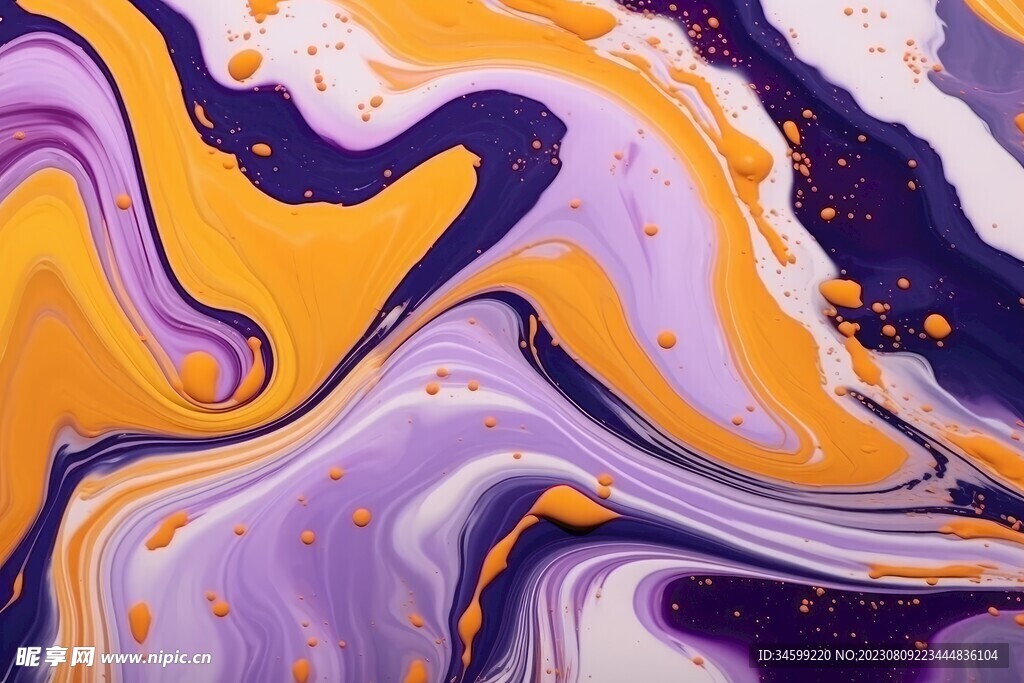 流体框画 