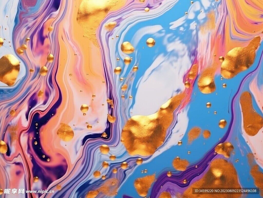 流体框画 