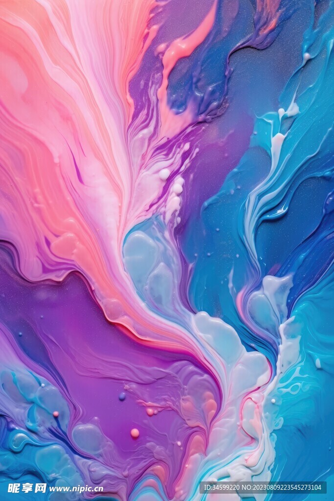 流体框画 