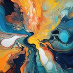 流体框画 