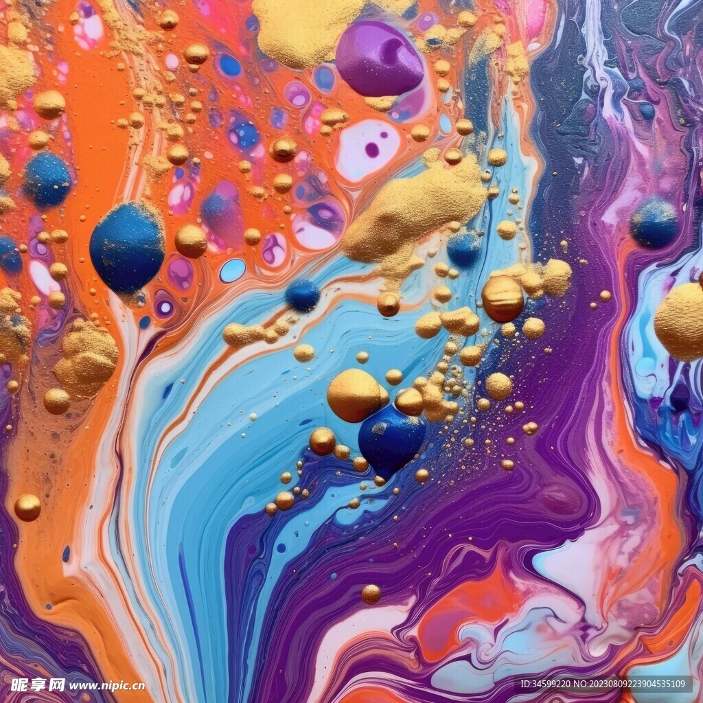 流体框画 