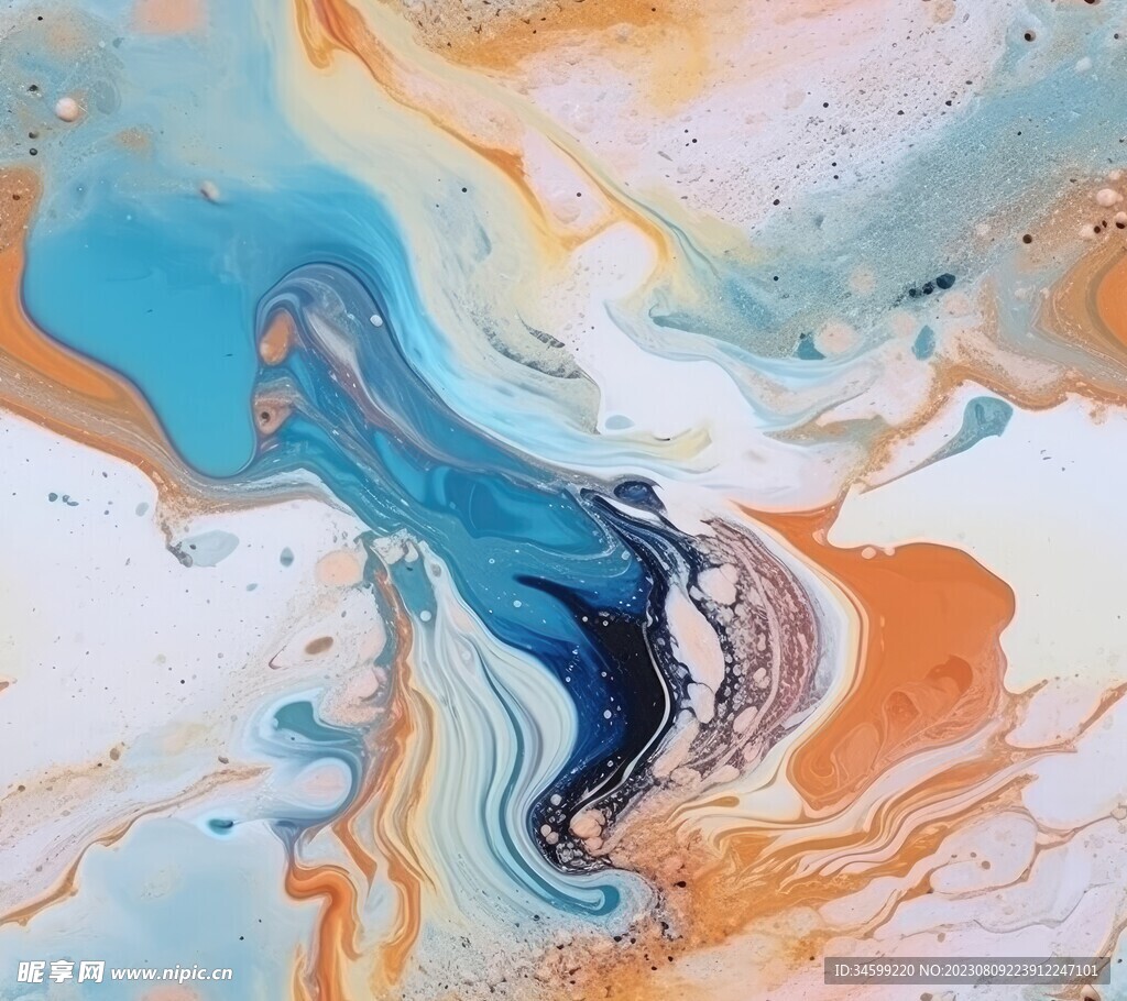 流体框画 
