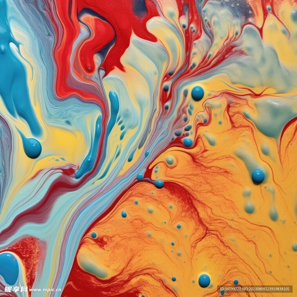 流体框画