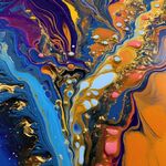 流体框画 