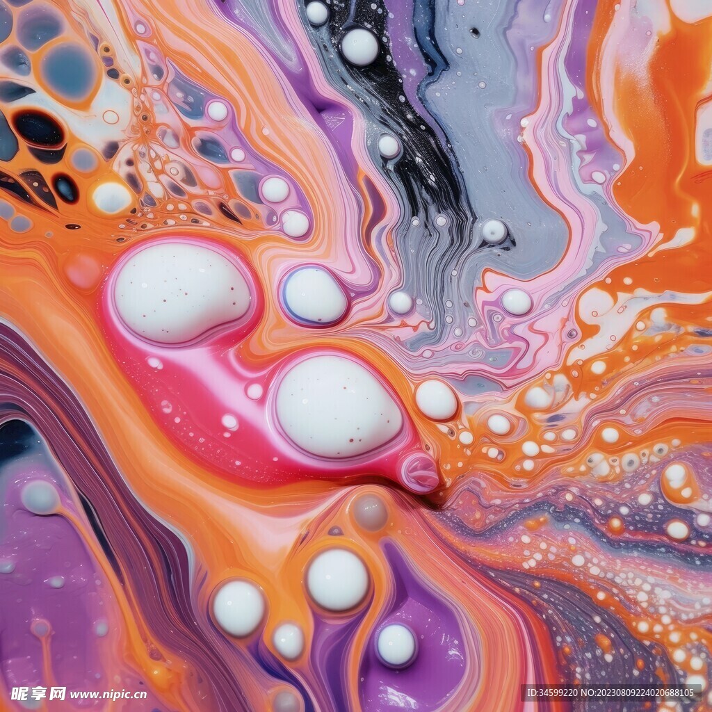流体框画 