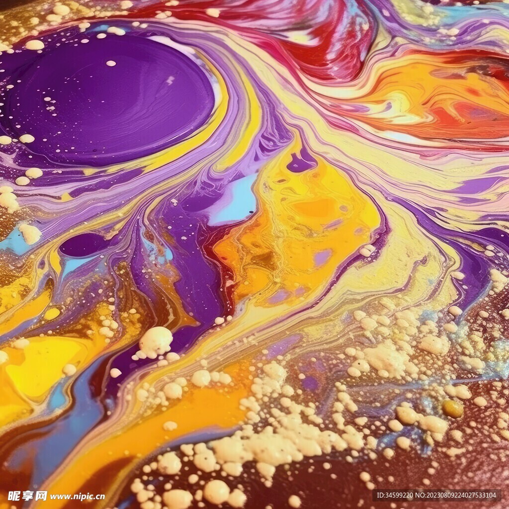 流体框画 