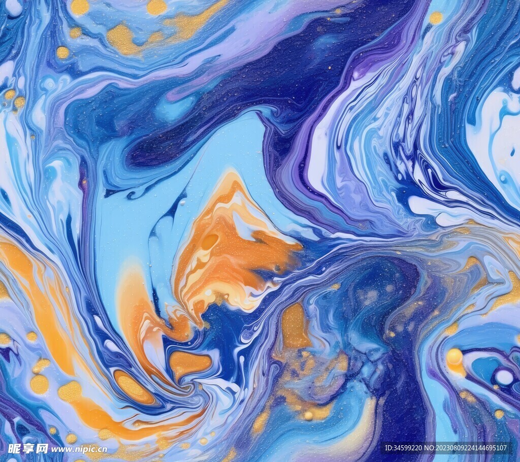 流体框画 